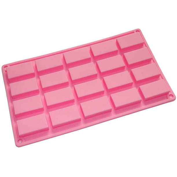 20-Cavity Rectangular MINI Soap Chocolate Baking Candy Mold Silicone Mould